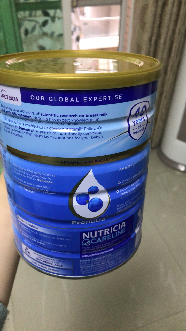 【新包装 新效期】新西兰aptamil爱他美金装2段婴幼儿配方奶粉2段6月