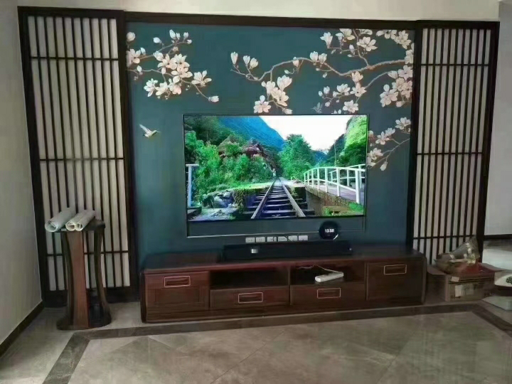 超薄无缝贴墙4k纤薄超高清 三屏互联 全时ai生态人工智能语音液晶电视