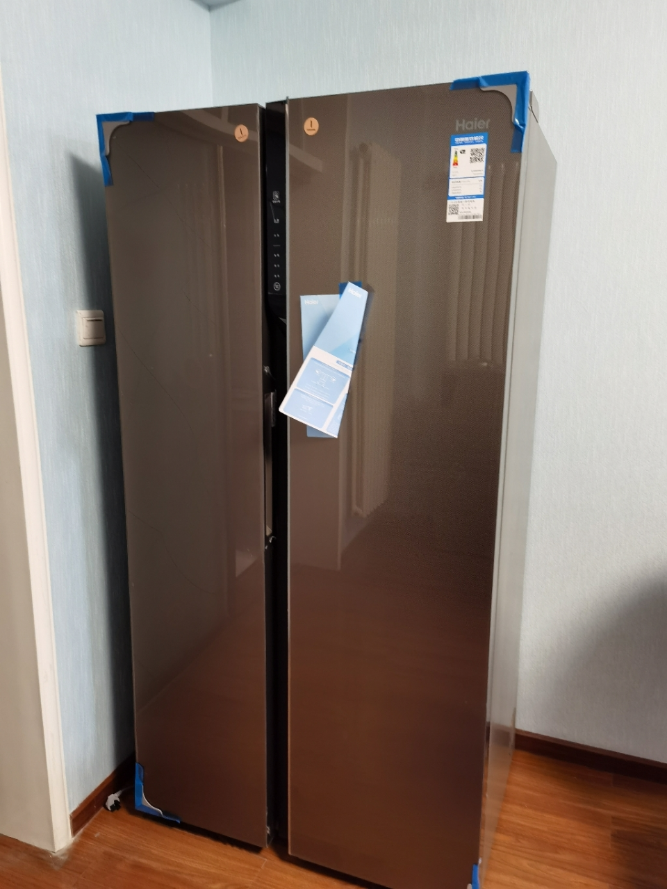 海尔(haier)600升 对开门冰箱 1级能效 变频无霜 多路送风 干湿分储