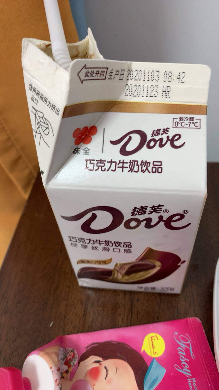 新品味全德芙丝滑浓郁可可巧克力牛奶饮品370g*4盒晒单图