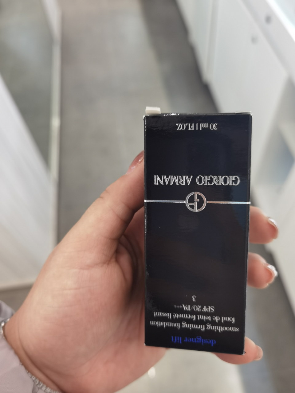 [蓝标3号]阿玛尼(armani)蓝标大师粉底液30ml 无痕持妆粉底控油平衡