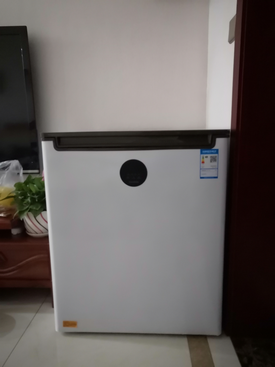 150升 顶开门卧式冷柜 大眼萌 白色单温冷柜 冷藏冷冻转换 家用冰柜