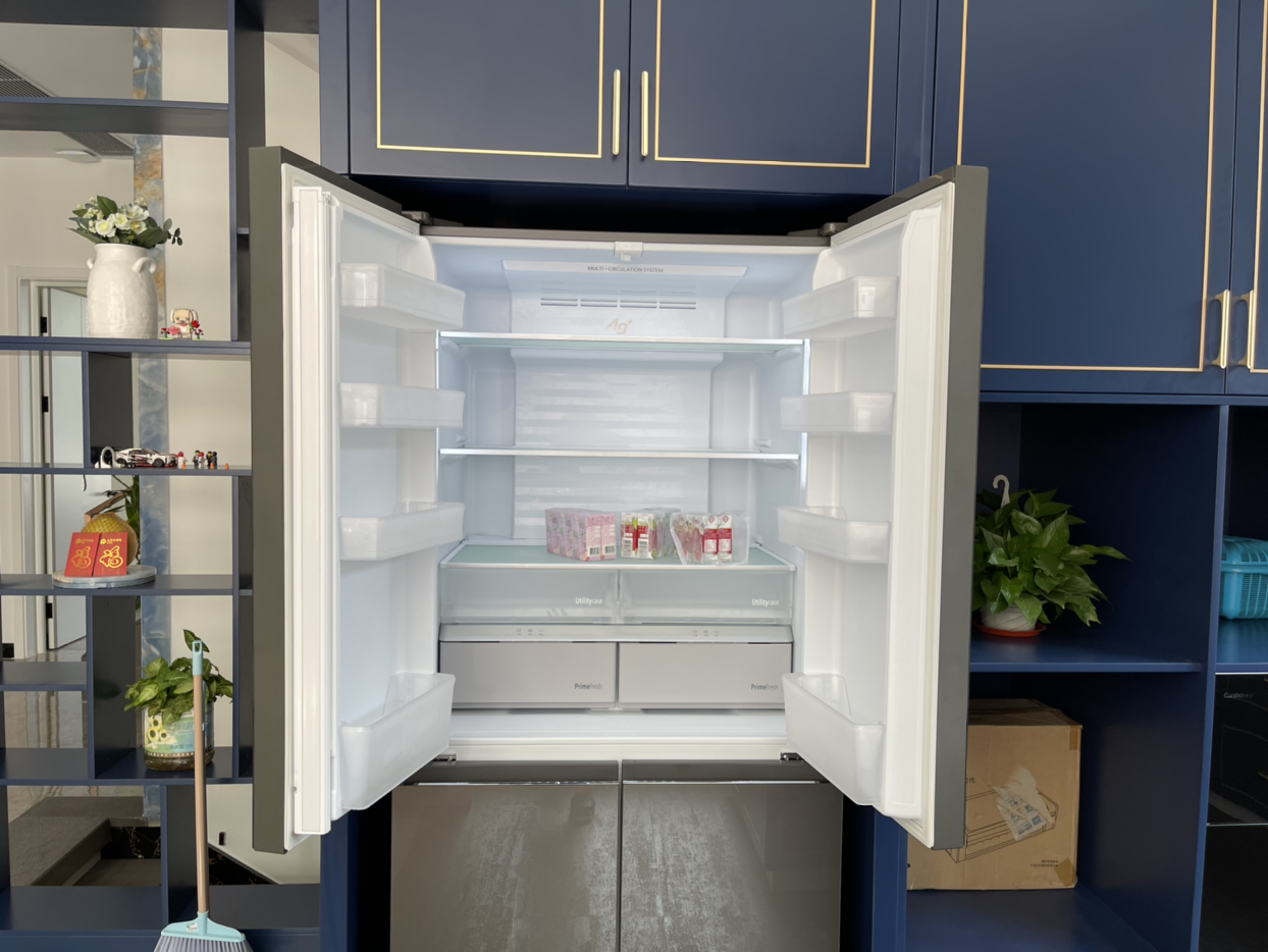 松下(panasonic)nr-w621cg-xt 628升十字对开门冰箱 钢化玻璃面板 顶