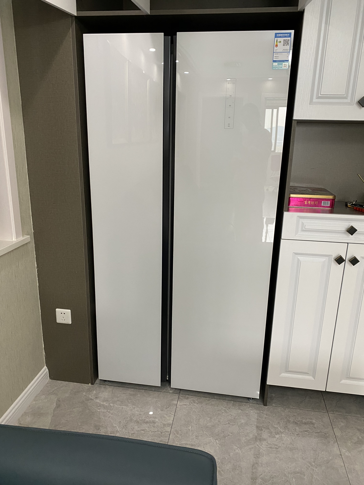 西门子(siemens)500升 对开门冰箱 大容量 纤薄易嵌 变频节能 风冷