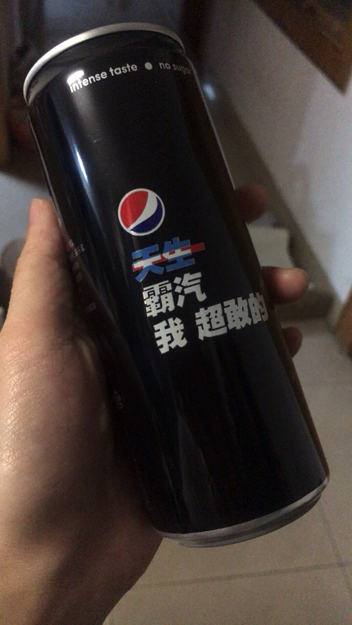 黑色百事可乐无糖黑罐汽水饮料330ml*6罐 细长罐晒单图