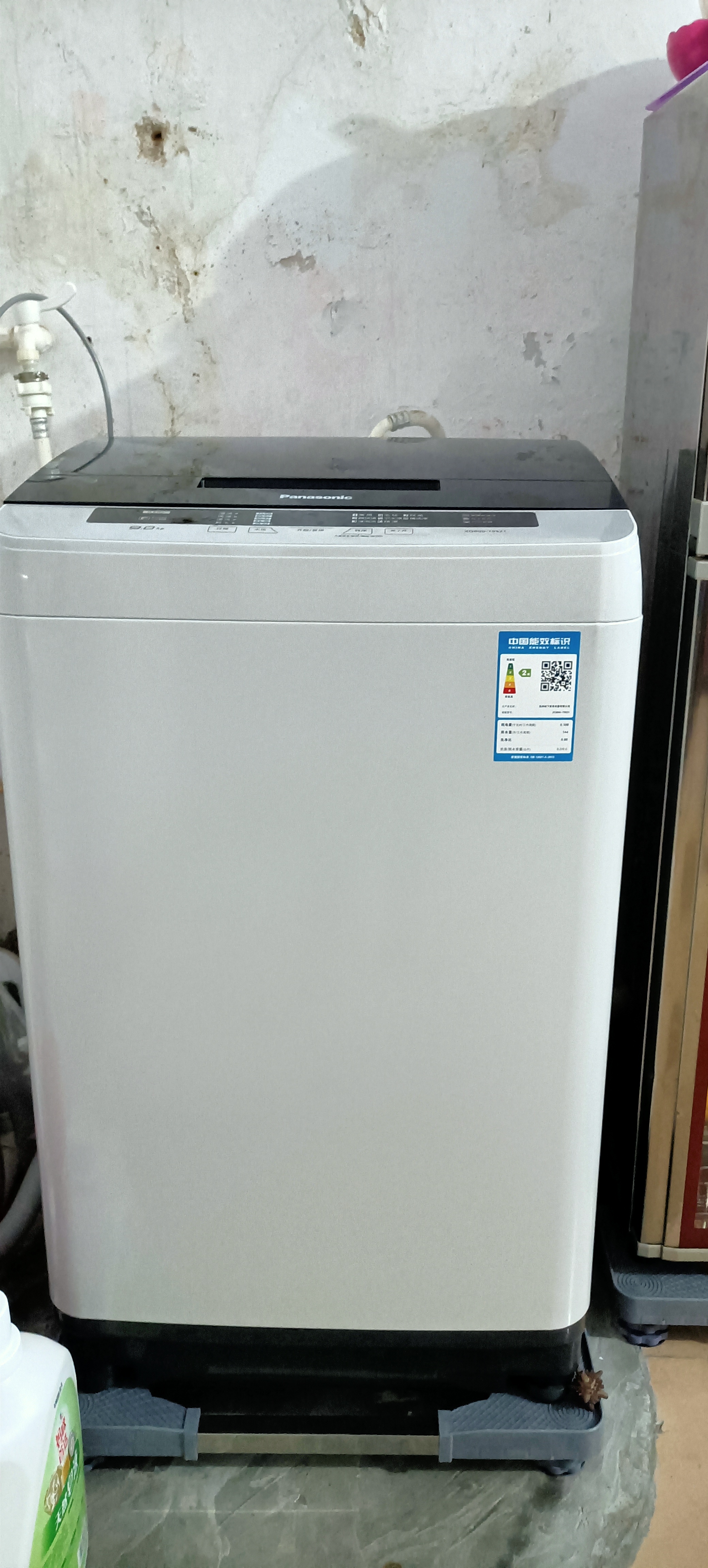 松下(panasonic) xqb90-q9新款 9kg公斤大容量家用静音全自动智能进水