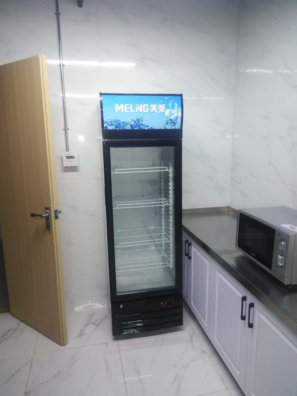 美菱(meling)sc-239fl商用展示柜 立式玻璃冷藏保鲜冰柜 单门饮料啤酒