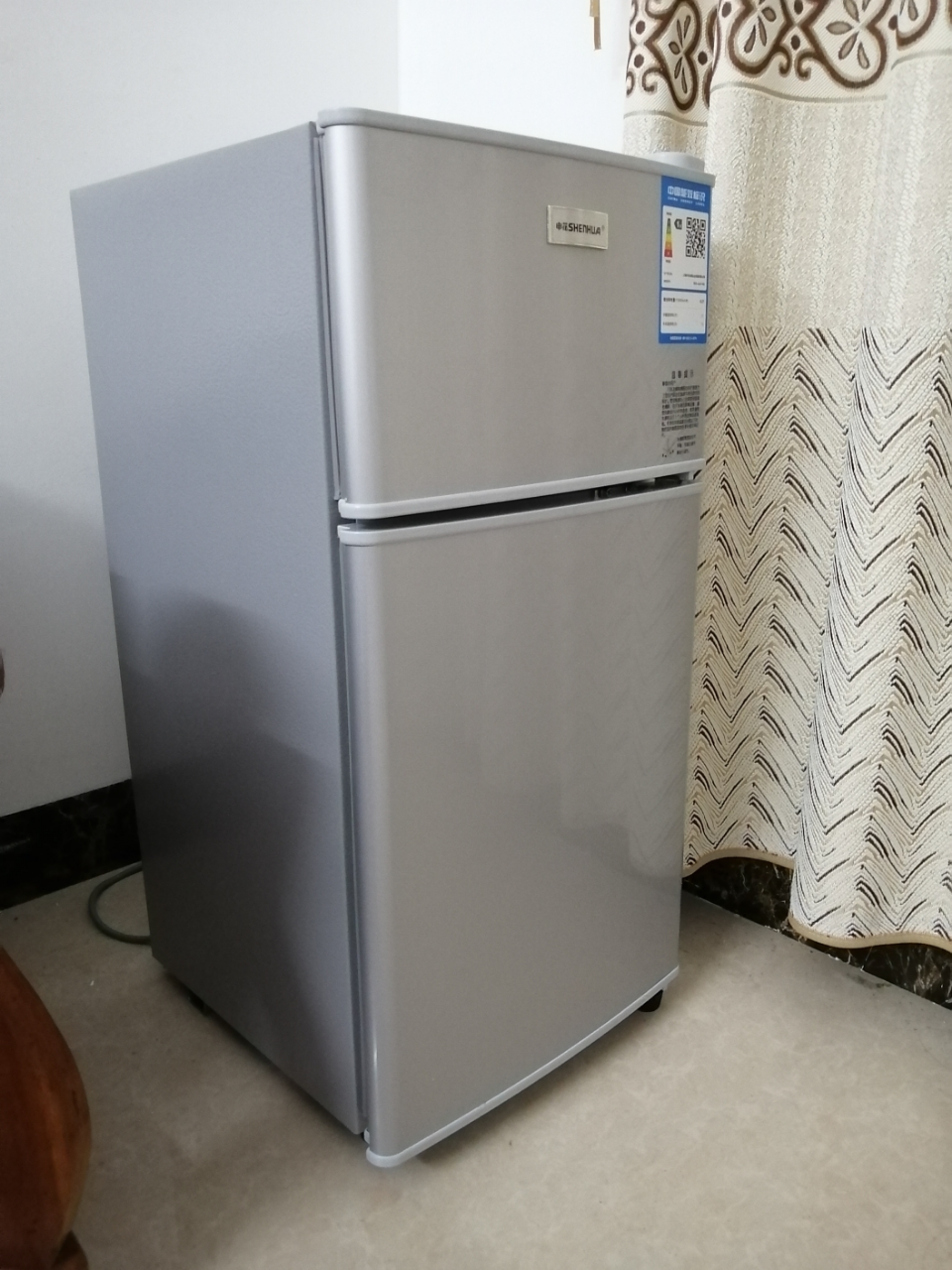 【苏宁优品】申花(shenhua) 双门家用迷你小冰箱 宿舍用冷冻冷藏小型