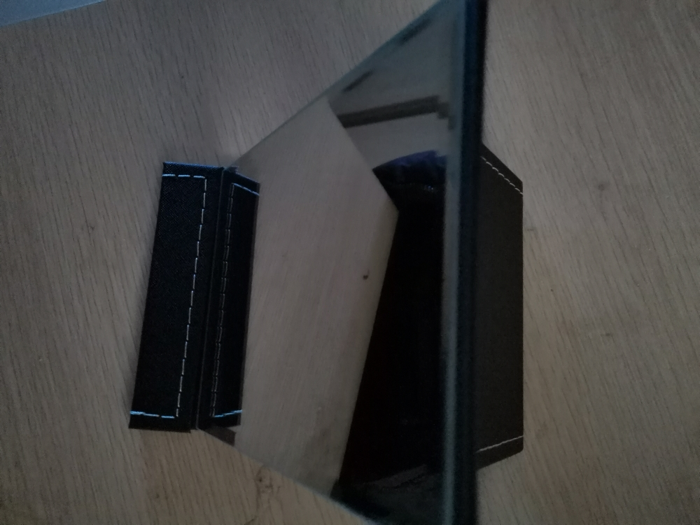 便携随身高清学生宿舍公主大号小号桌面梳妆镜 小号【黑色】晒单图