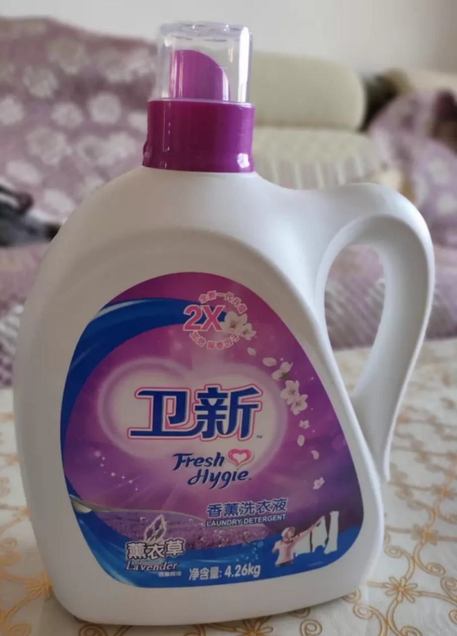 卫新 薰衣草洗衣液 4.26kg 机洗净白亮色柔顺护衣威露士出品晒单图