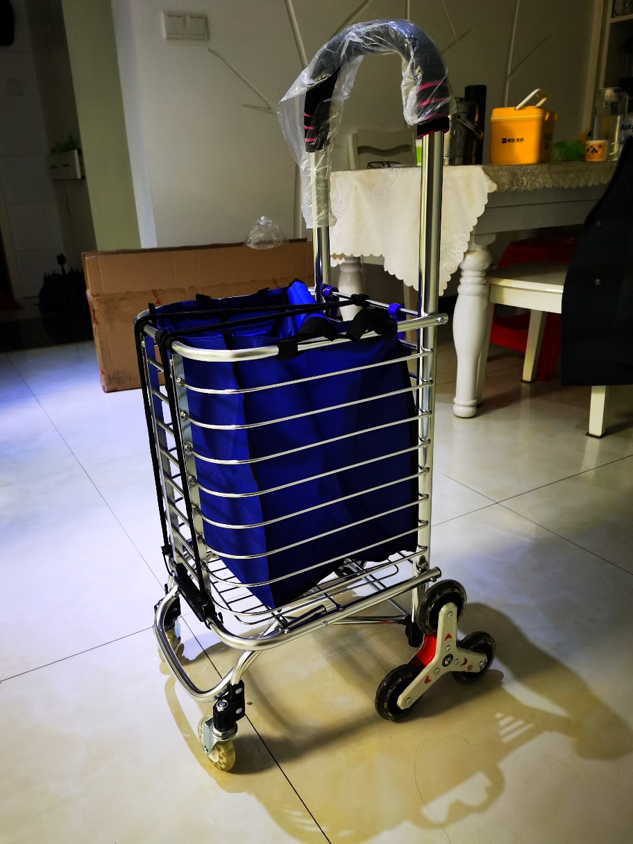 新越昌晖折叠购物车手拉车 超市买菜车爬楼小拉车拉杆车 铝合金小推车