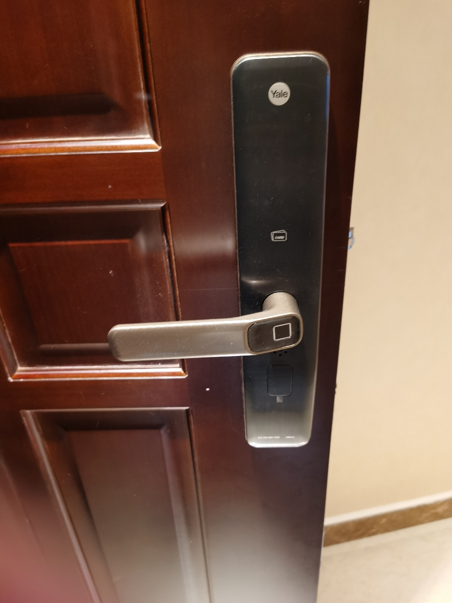 yale 电子锁耶鲁指纹锁智能防盗门锁密码锁ymh71 功能五合一智能锁