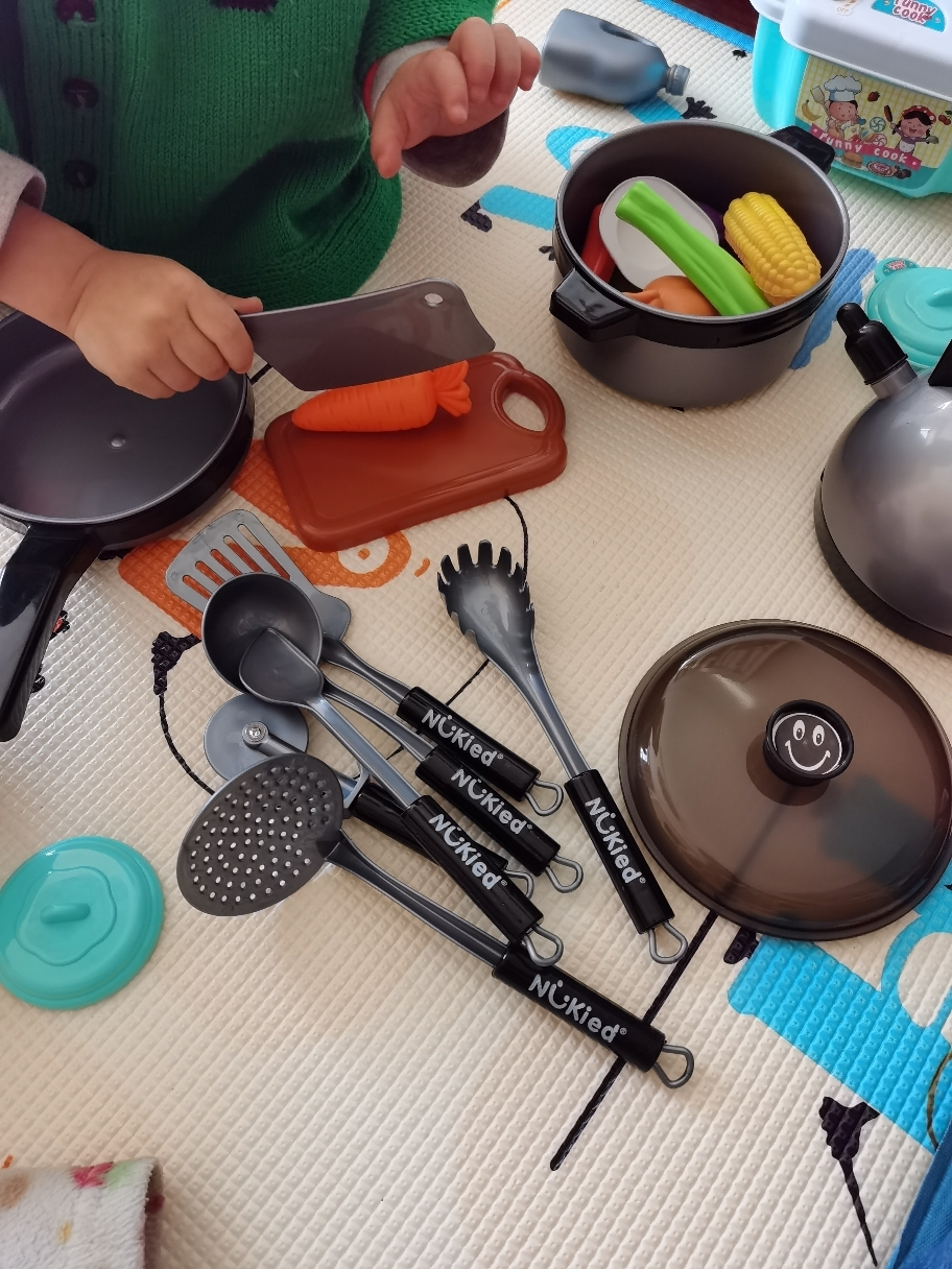 纽奇 nukied 儿童过家家仿真玩具套装 美食厨房用具 配件齐全 仿真
