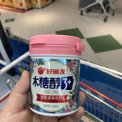 好丽友木糖醇花香口味101克