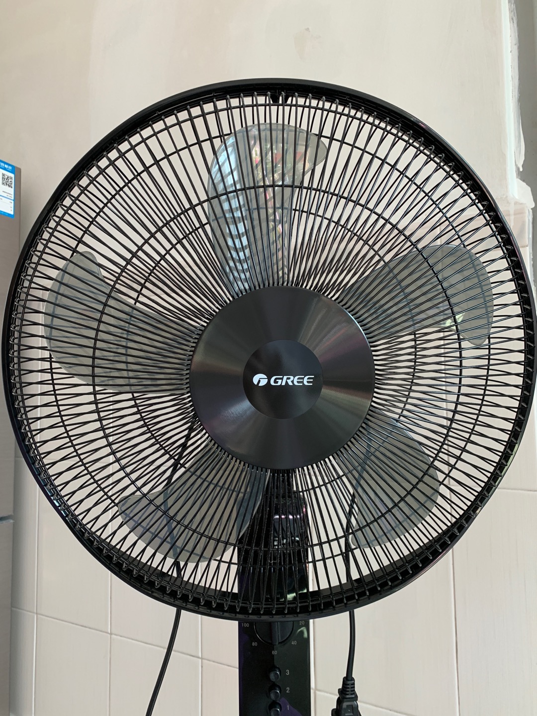 格力(gree) 电风扇 fd-4012-wg 机械落地扇智能定时3档风速全铜电机