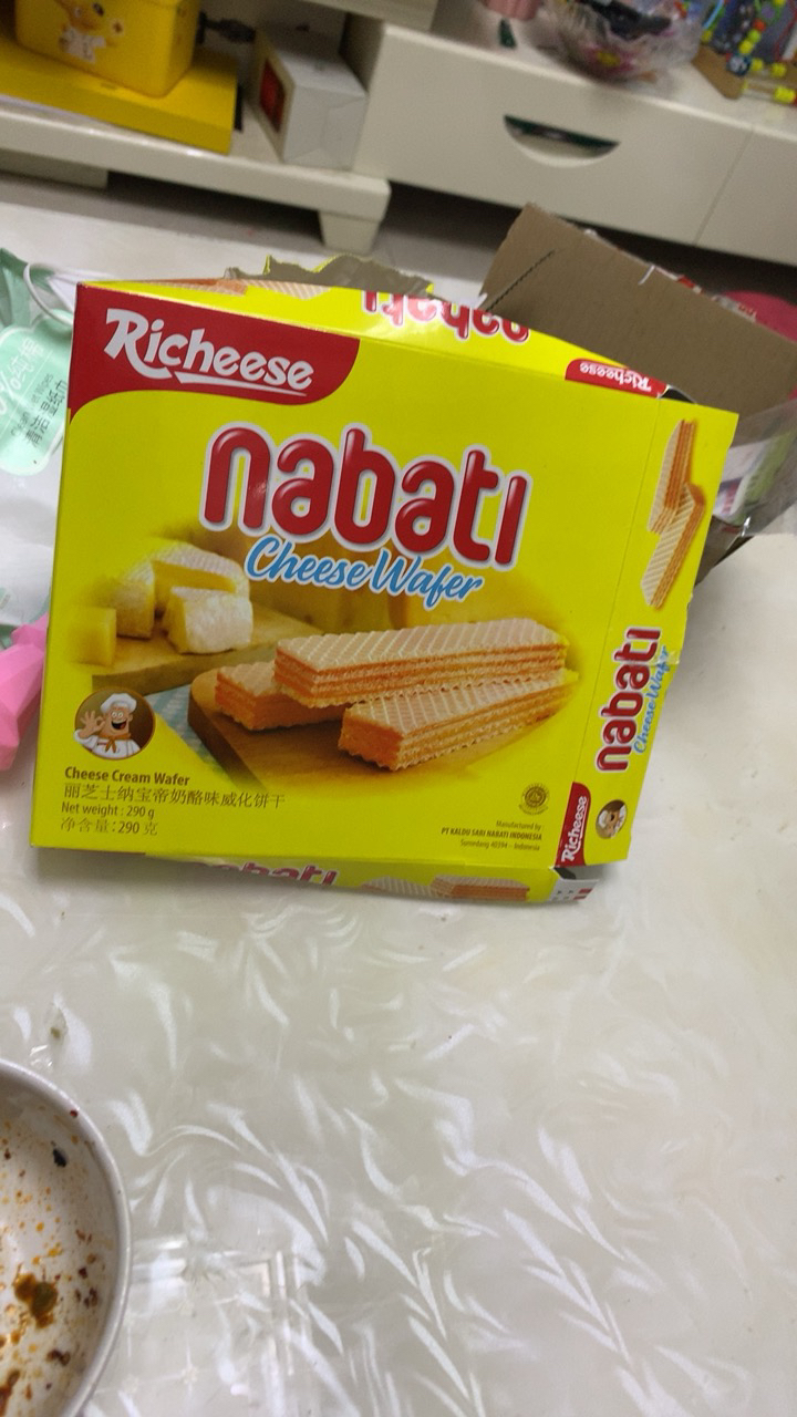 丽芝士(richeese)纳宝帝 进口饼干 纳宝帝奶酪味威化饼干290g 休闲