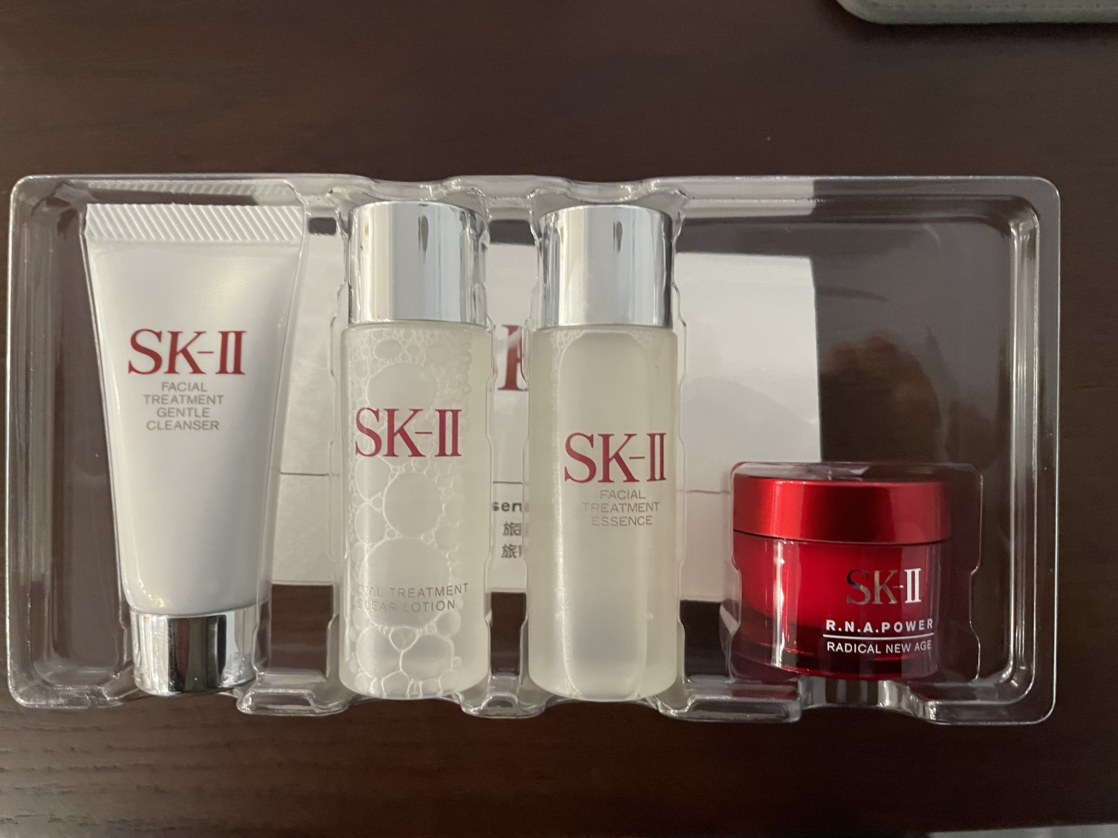 sk-ii sk2神仙水体验装4件套装旅行装护肤礼盒 四件套盒中样小样晒单