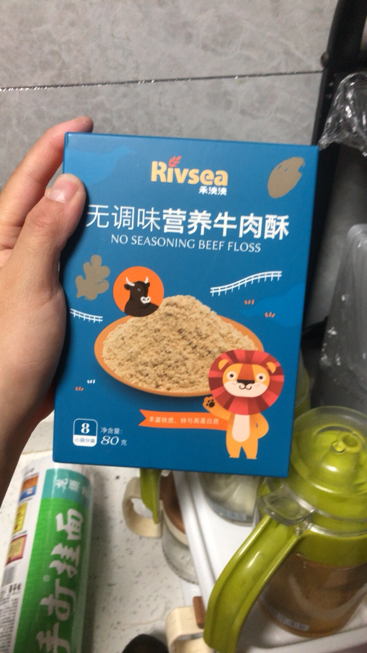 禾泱泱(rivsea)宝宝零食营养牛肉酥80g无添加白砂糖盐牛肉松儿童肉松
