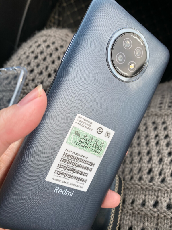 天玑800u 侧边指纹识别 大屏游戏 小米redmi红米note9手机5g版晒单图