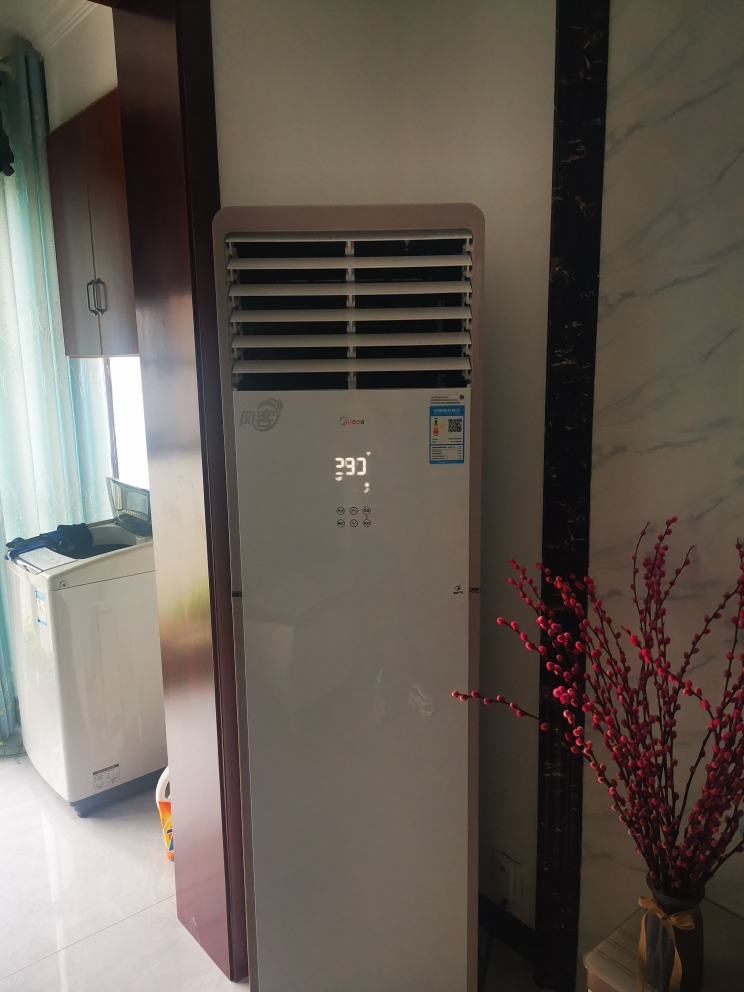 美的(midea)新3级能效风客 大3匹变频空调冷暖客厅落地式家用方柜机