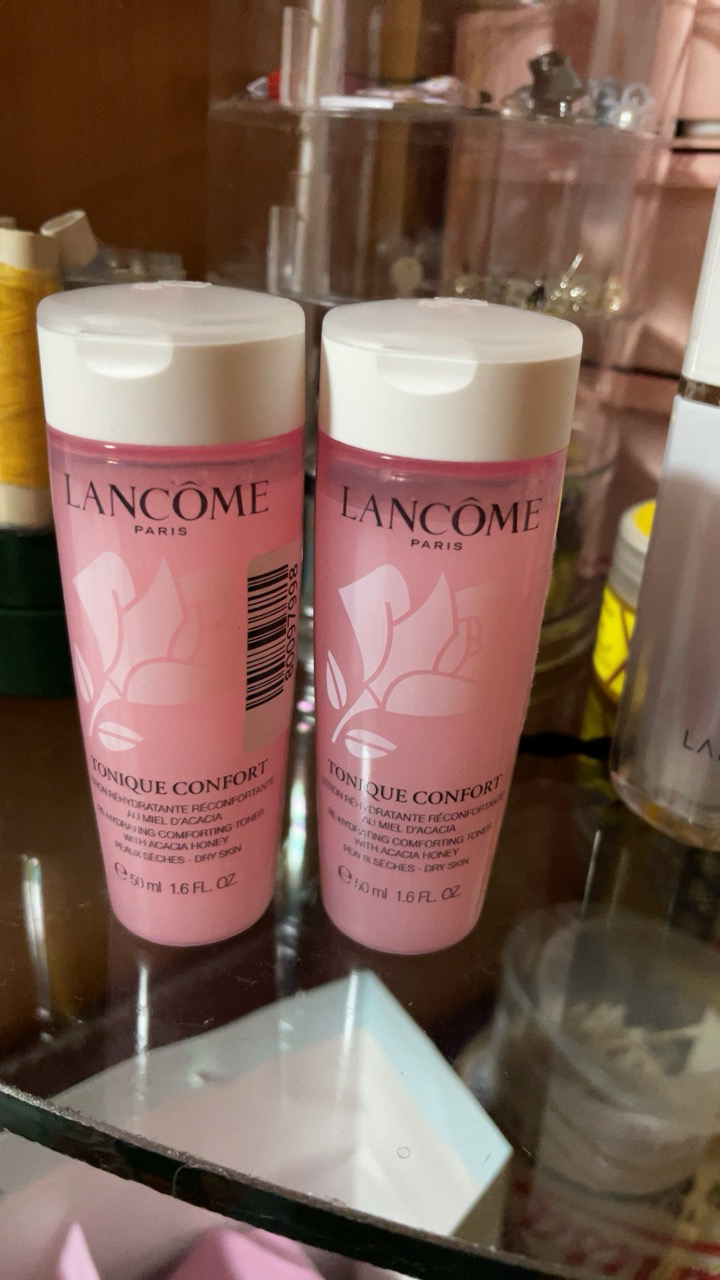 lancome兰蔻 清滢柔肤水 粉水 小样 50ml 干皮亲妈 2瓶装晒单图