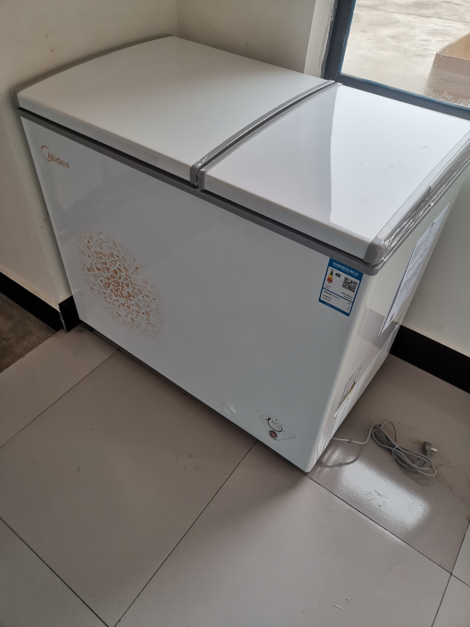 美的(midea) 200升双温双室冷柜冰柜家用商用卧式顶开门节能冰柜 bcd