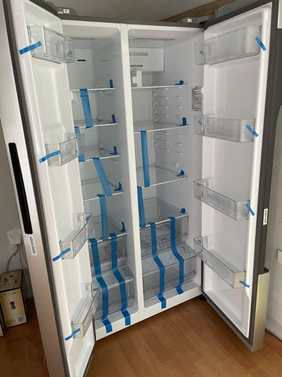 海尔(haier) bcd-572wdenu1 海尔572升云智能风冷无霜冰箱(炫沙银)