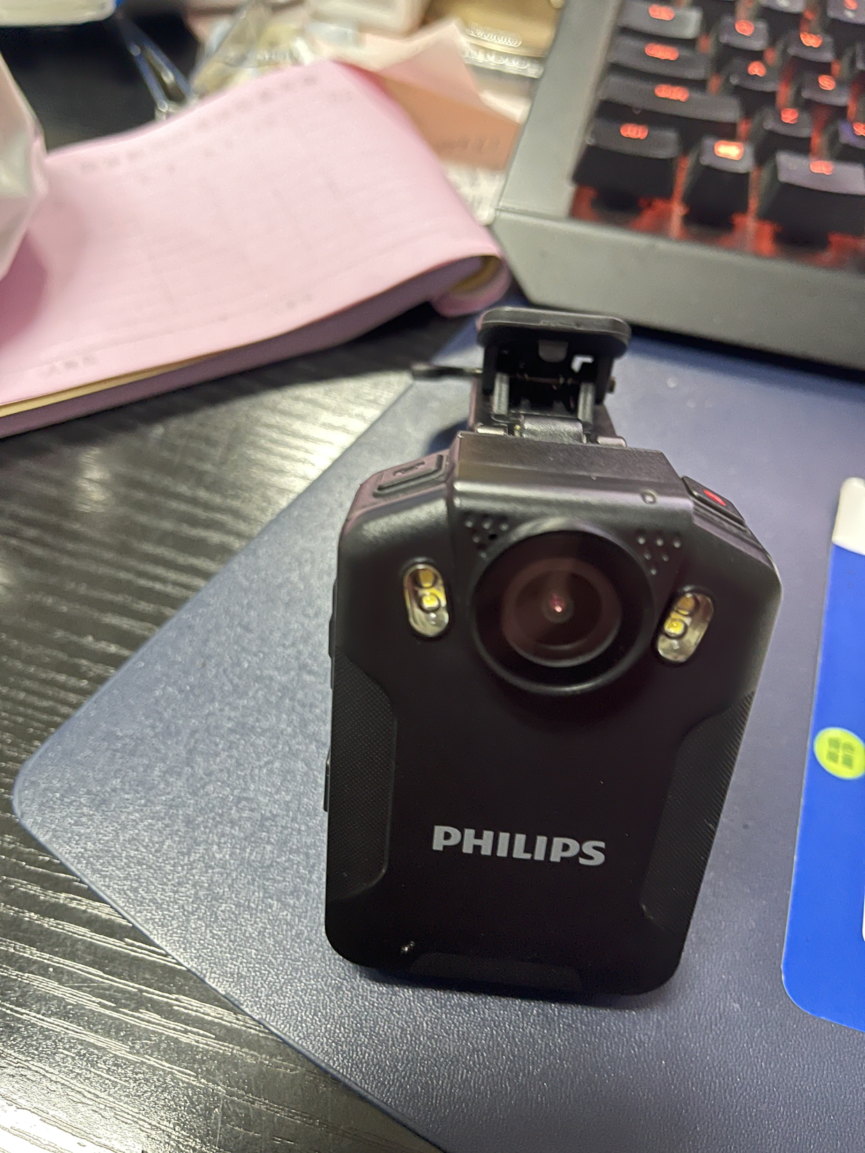 飞利浦 vtr-8101 32g 执法记录仪 高清 随身执法仪 便携式 微型记录仪