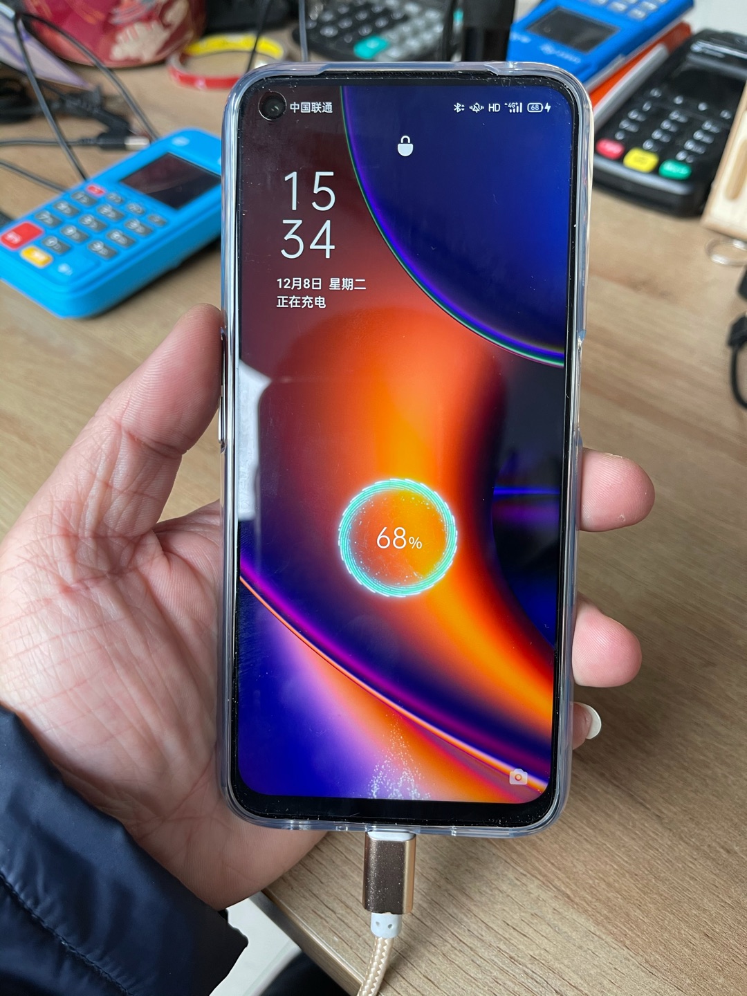 oppo k7x 5g数字移动电话机 全网通版 黑镜 6gb 128gb晒单图
