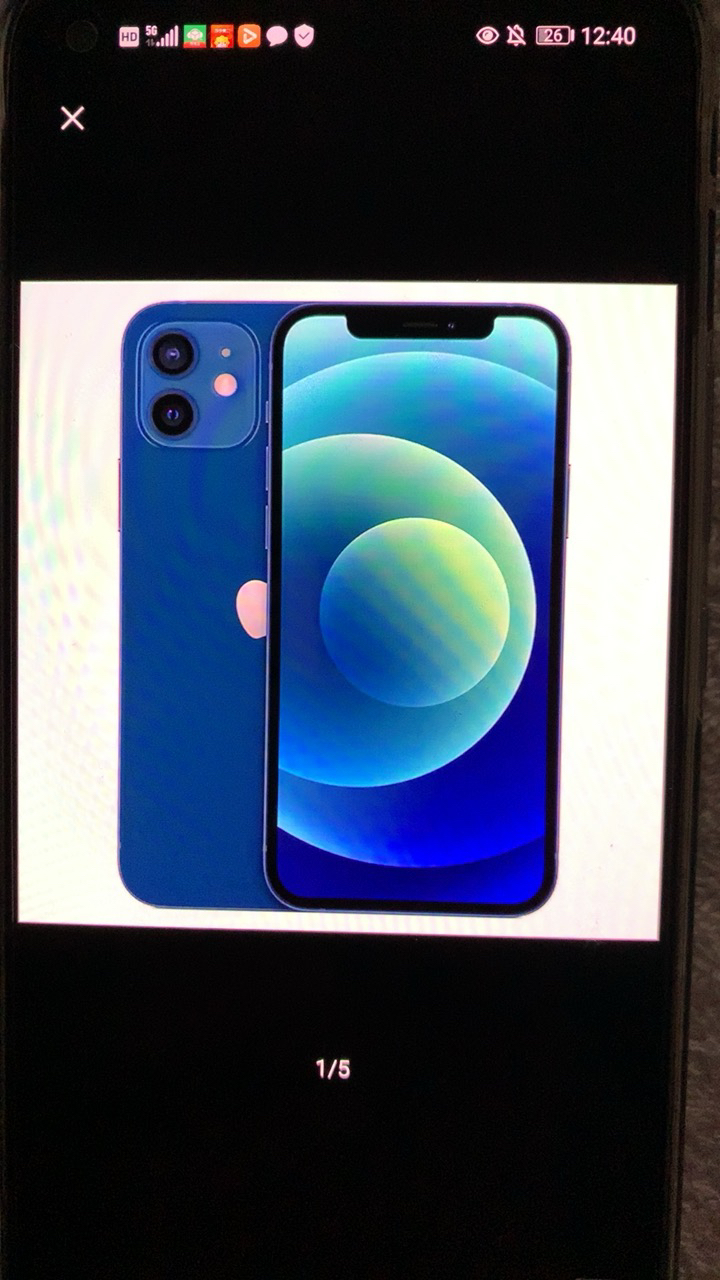 apple iphone 12 128g 蓝色 移动联通电信5g全网通手机晒单图