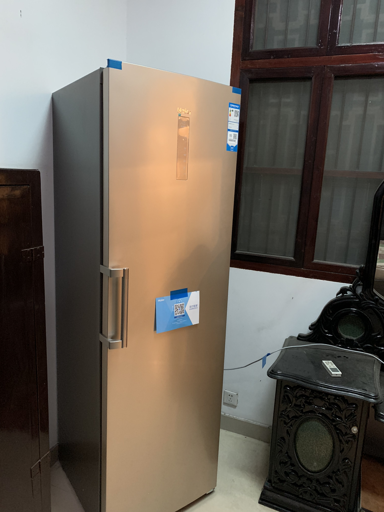 haier/海尔立式冰柜家用冷藏冷冻保鲜柜风冷无霜冷柜软冷冻母乳储藏
