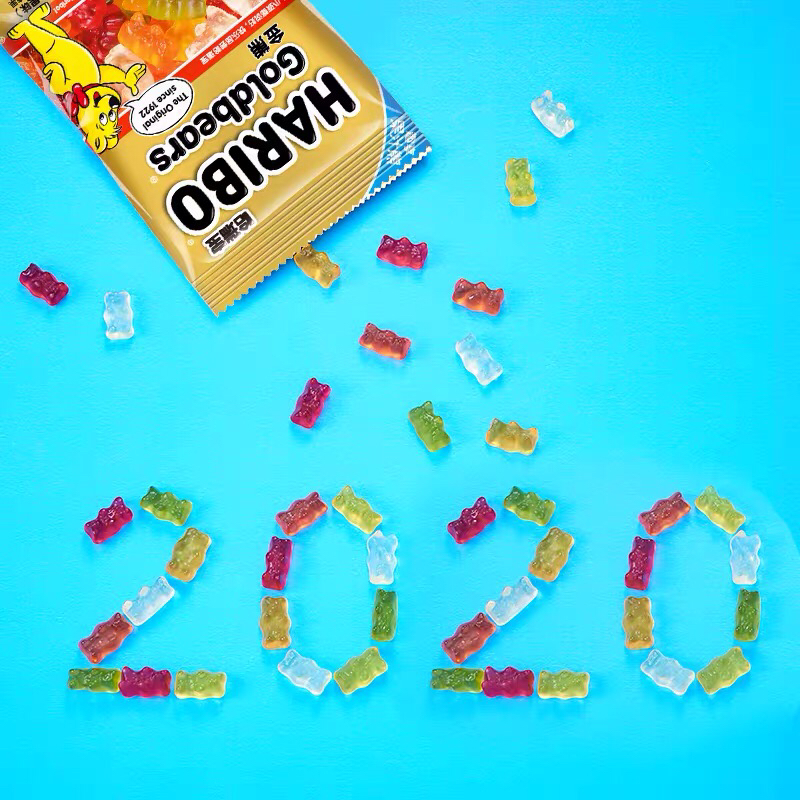 haribo哈瑞宝德国进口金熊混合水果味橡皮糖可乐糖果200g小熊软糖晒单