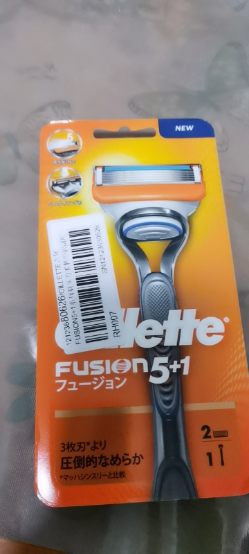 gillette吉列fusion5 1系列剃须刀柔肤华润刮胡刀 1个刀杆 2个替换刀