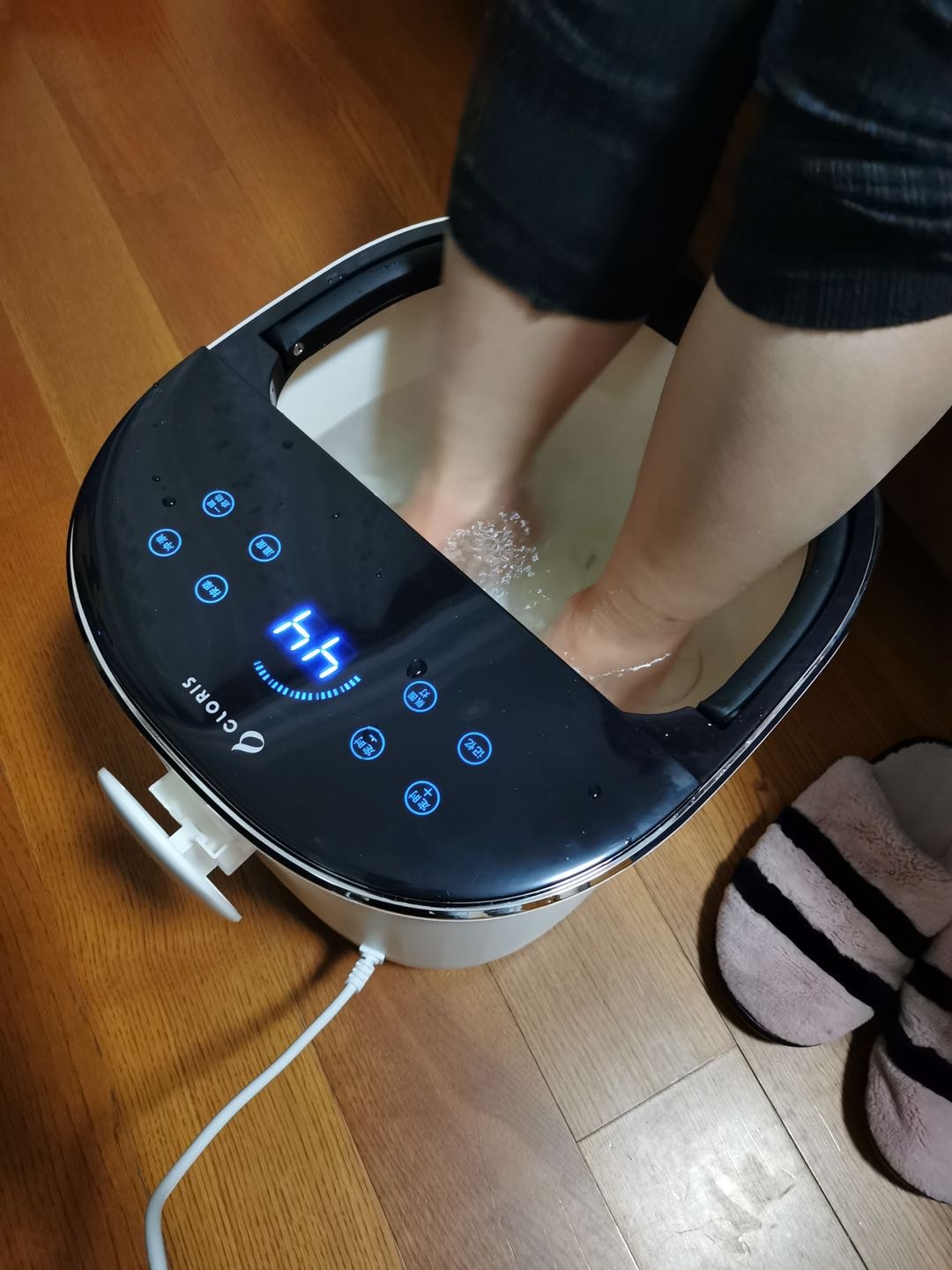 泡脚桶深桶过小腿 泡脚盆全自动加热按摩 洗脚盆电动按摩加热足疗家用