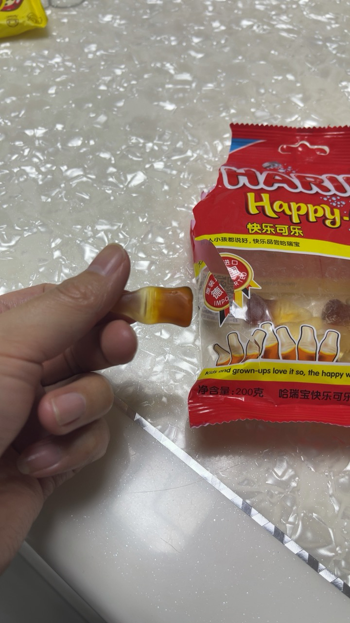 haribo哈瑞宝快乐可乐味橡皮糖200g原装进口糖果儿童零食网红软糖晒单