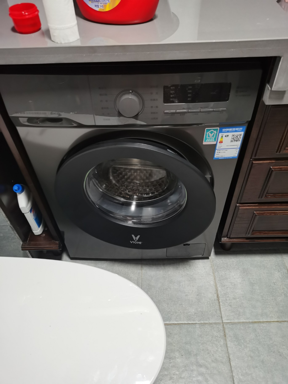 viomi/云米洗衣机w8s家用全自动超薄滚筒迷你洗衣机8kg智能洗脱一体机