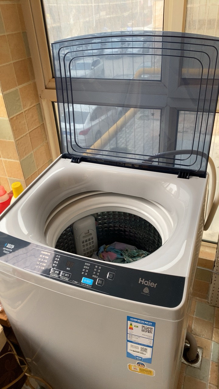 海尔(haier)eb100z129 10公斤 大容量 全自动家用波轮洗衣机 自编程