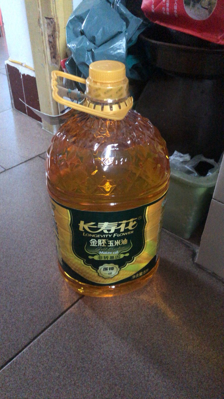 长寿花 金胚玉米油5l 非转基因 物理压榨晒单图