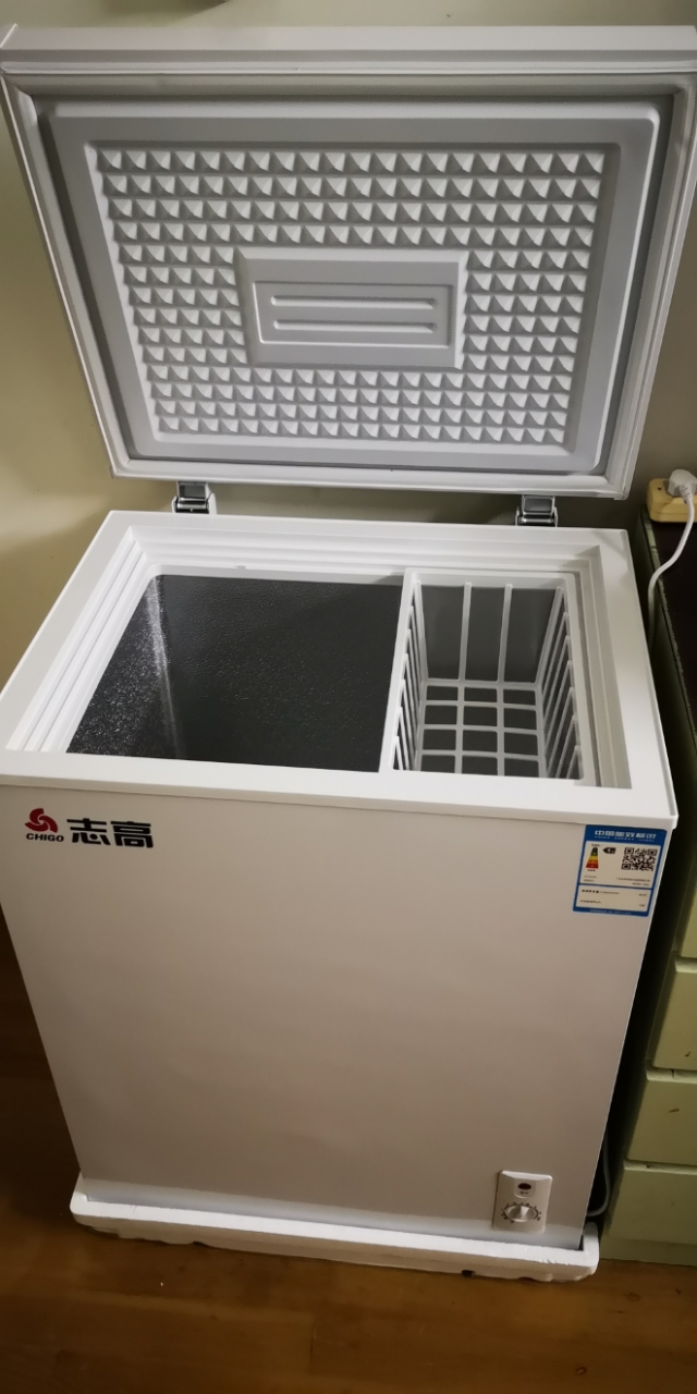 志高158升卧式冷柜家用冰柜顶开门冷藏冷冻转换柜 小型迷你冷柜 节能