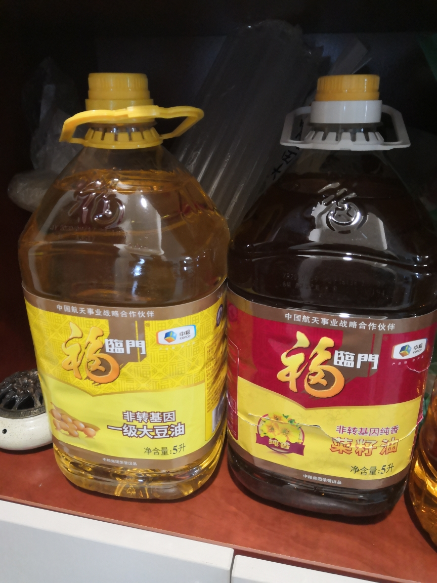 福臨門 食用油10l 純香菜籽油5l 非轉一級大豆油5l 非轉基因 中糧出品