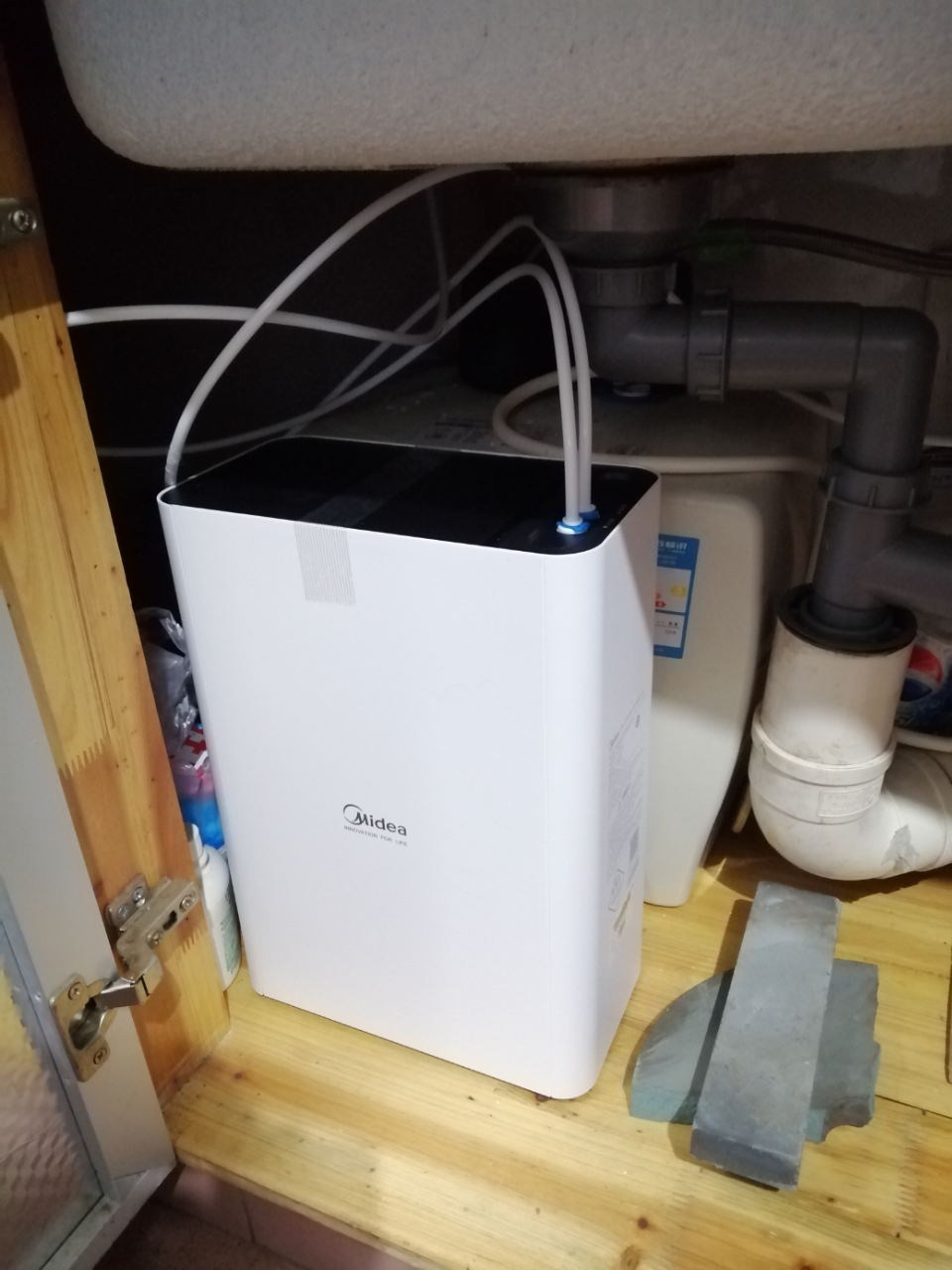 美的(midea)礦物質淨水器mu1861a家用廚房自來水過濾器淨水機禪意超濾