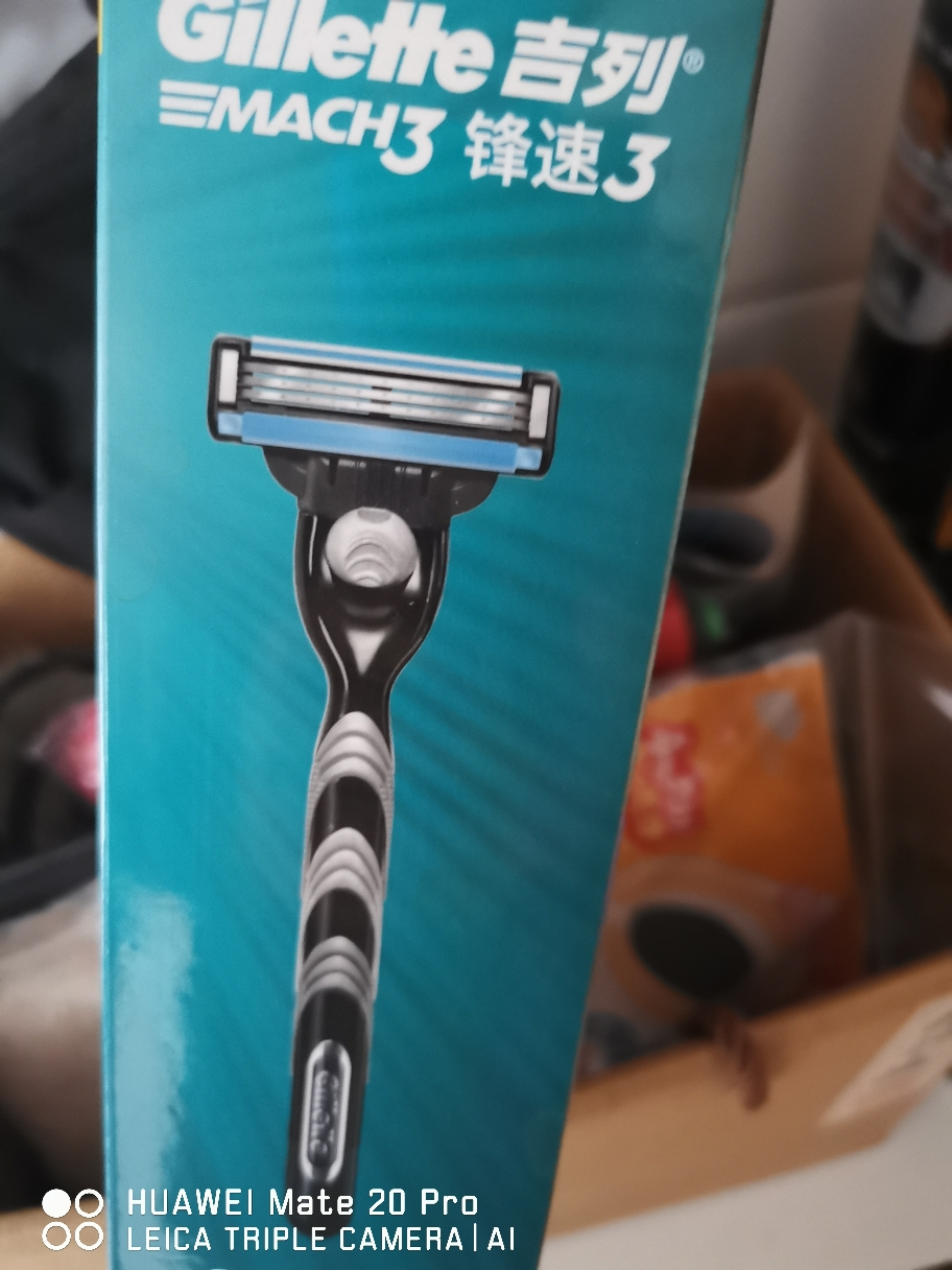 gillette吉列 锋速3涡轮手动剃须刀刮胡刀 1刀架 1刀头晒单图