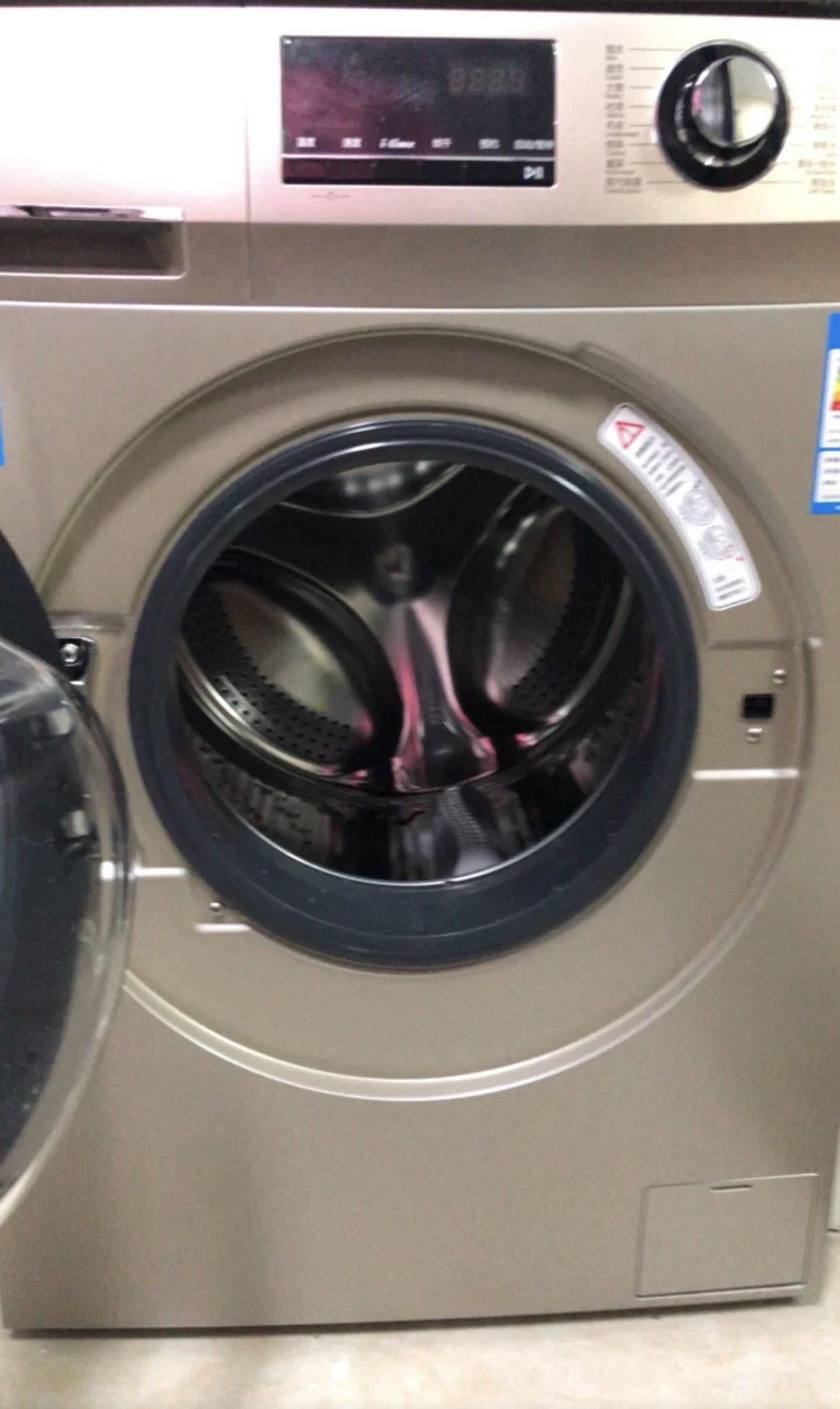 海尔(haier)g100108hb12g 10公斤 全自动滚筒洗衣机 烘洗干一体机