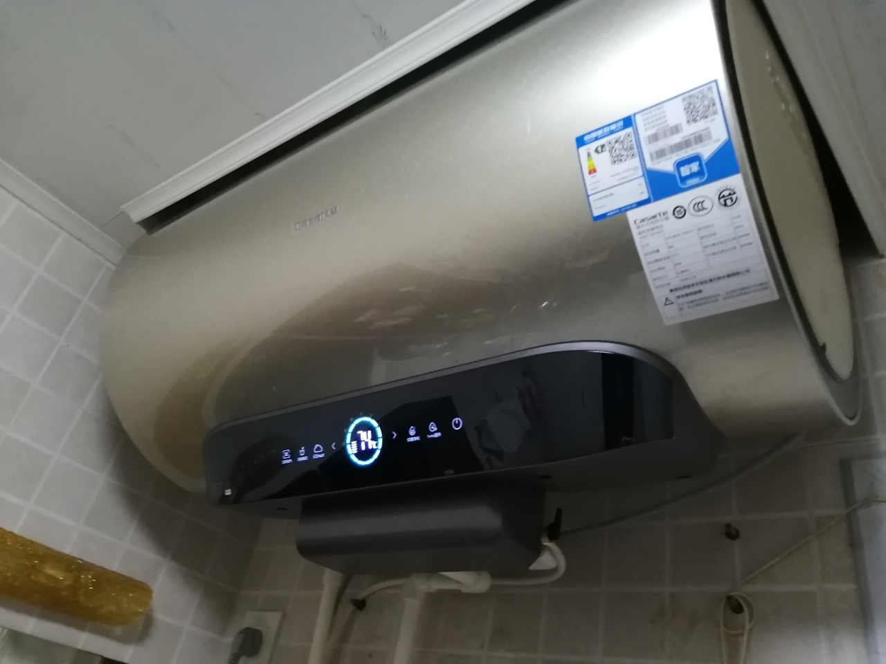 haier/海爾 卡薩帝80升電熱水器cec8005-sa(u1) 3d瞬熱大水量 智能