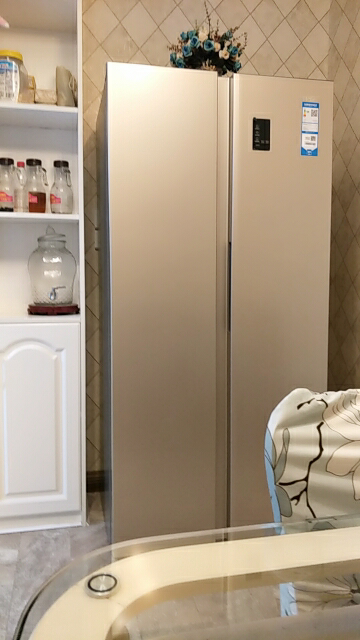 海尔(haier)480升对开门风冷无霜双变频冰箱大容量 静音纤薄机身90