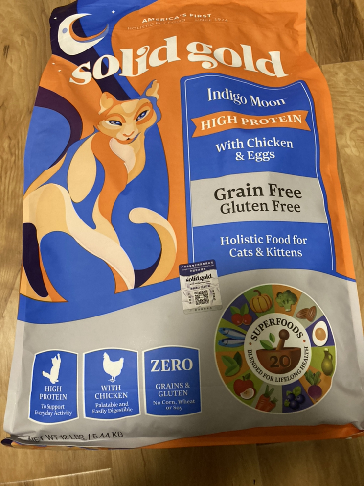 【减60元】solidgold素力高猫粮12磅金丽高金素进口无谷天然全阶段
