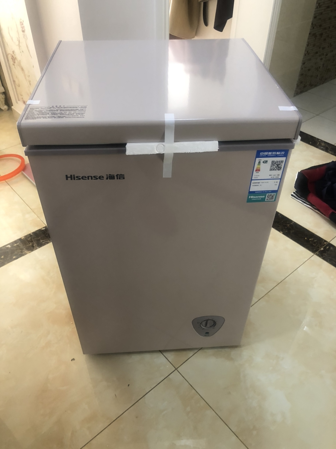 海信(hisense)100升 小型迷你卧式冷藏冷冻转换柜 节能静音 冷柜(钛空