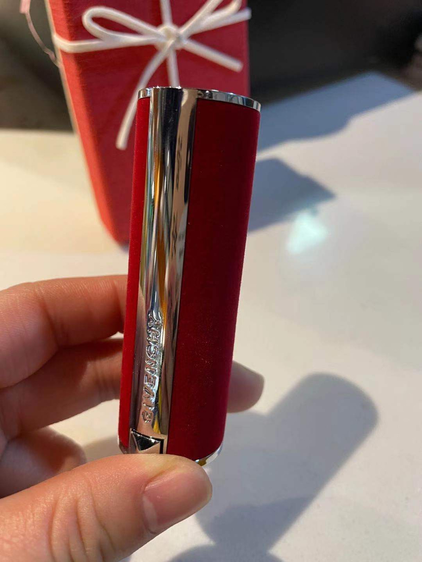 纪梵希(givenchy)口红唇膏 小羊皮新款红管丝绒口红唇膏限量n37朱砂砖