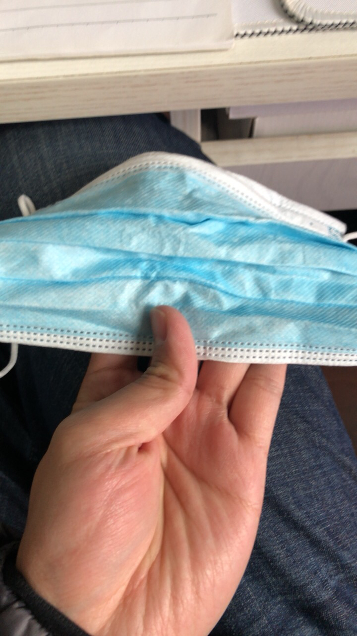 200只贻贝一次性医用面罩防护隔离防口沫面罩三层防护含熔喷布成人