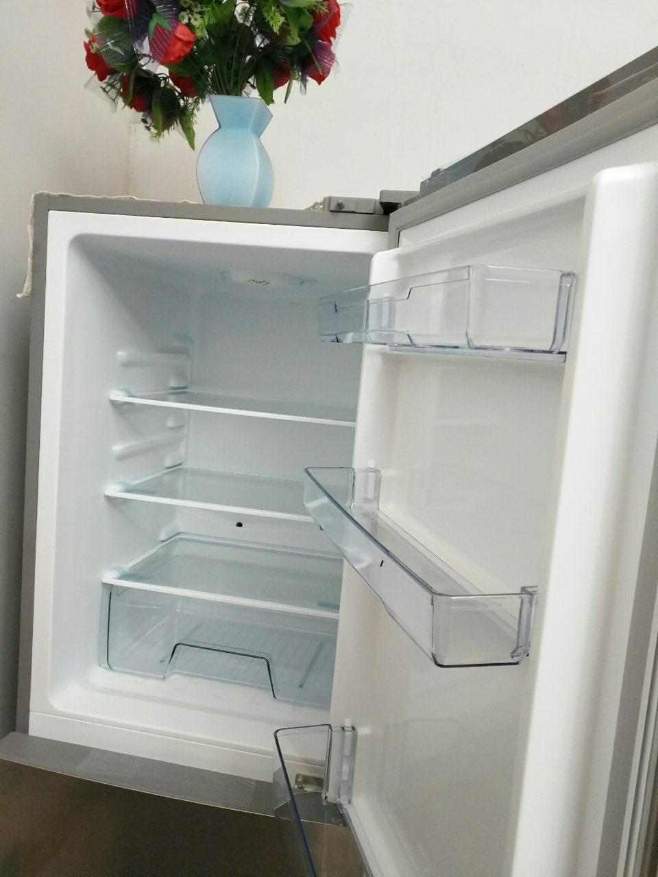 静音中门大抽屉低温补偿小型家用多门电冰箱bcd-220tm星际银晒单图